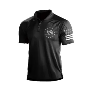 1776 RAGLAN GRAPHIC POLO SHIRT