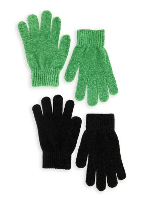 2 Pack Chenille Solid Gloves