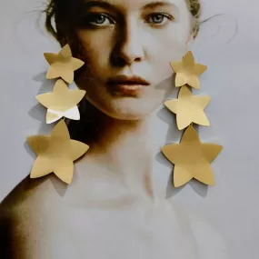 3 Star earrings