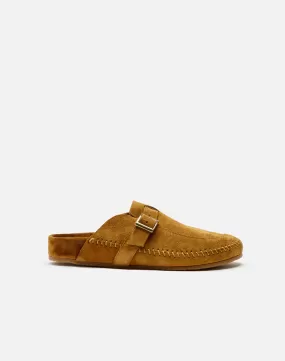 70s Moc Slide Cuoio Suede