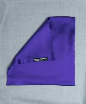 After 8 Solid Purple Pocket Square