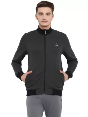 Alcis Men Black Solid Bomber Jacket