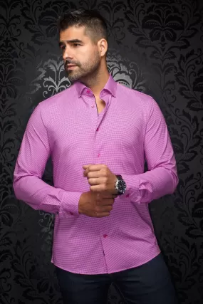 Au Noir Stretch Shirt | Alexander-PDP Fuchsia