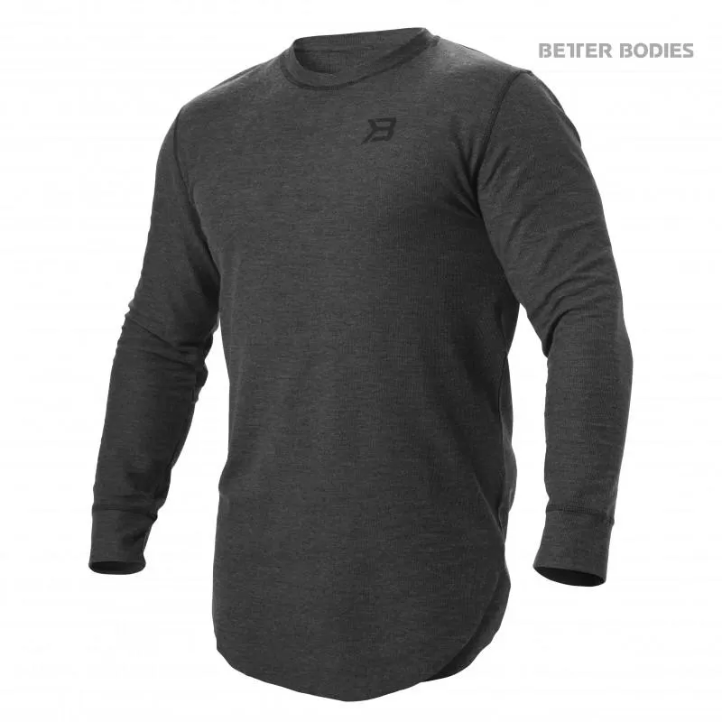 Better Bodies Harlem Thermal L-S - Graphite Melange