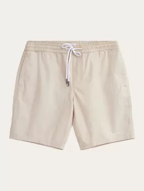 Boardwalk shorts with elastic waist - GOTS/Vegan - Light feather gray