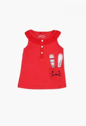 Boboli Dress - Red Bunny