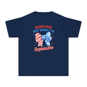 Born Free But Now I'm Expensive Kids Tee | 4th Of July Kids