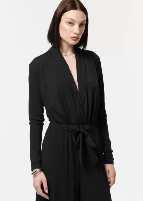 CAMI NYC CINDY JERSEY BODYSUIT BLACK