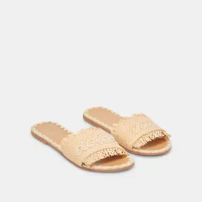 CAMINO SANDALS LT NATURAL RAFFIA