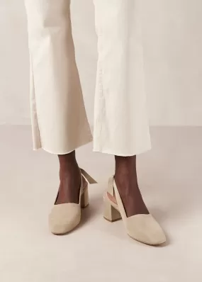 Charlotte Beige Leather Pumps