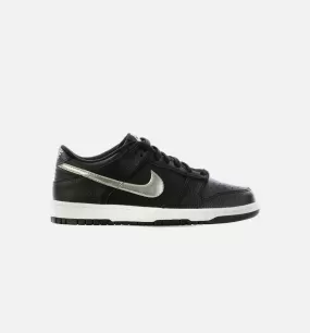 Dunk Low Black Silver Grade School Lifestyle Shoe - Black/Silver Limit One Per Customer