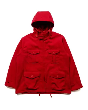 Engineered Garments SAS Jacket Red Fake Poly Fake Melton