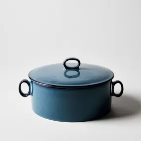 Generations II Nordic Blue Round Casserole with Lid