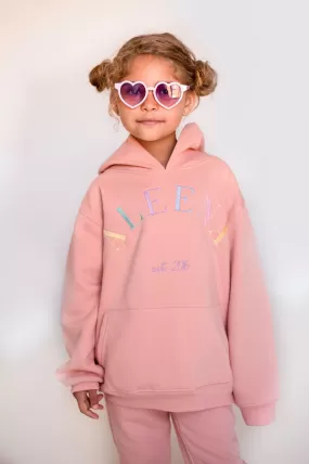 Girls Dusky Pink Est Hoodie