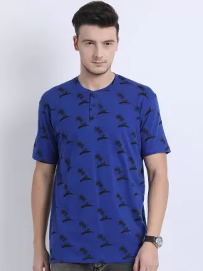 JDC Casual Prints T Shirts-Blue