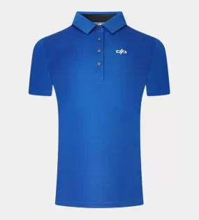 LADIES ATHENS SHORT SLEEVED POLO BLUE