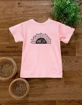 Minnesota Sunflower Toddler Tee,  Black Ink