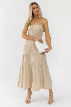 Rosalie Natural Knit Maxi Dress