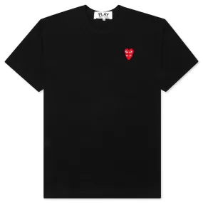 Stacked Heart S/S T-Shirt - Black