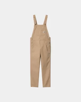 Women's Bib Overall - Stretch Canvas | Dusty Hamilton Brown